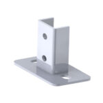 Pied horizontal light pour rail strut 41×21 et 41×41